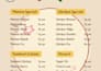 design menu for bars with elegant style